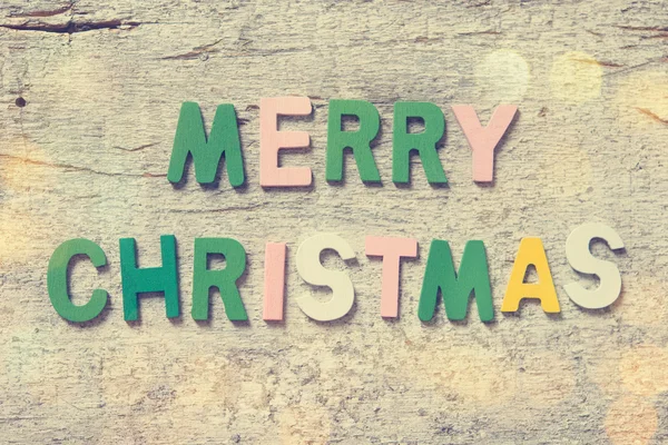 As palavras coloridas "MERRY CHRISTMAS " — Fotografia de Stock