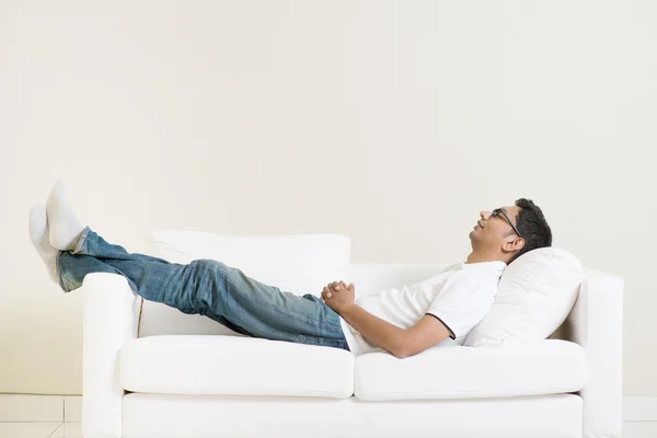 Indian guy daydreaming — Stock Photo, Image