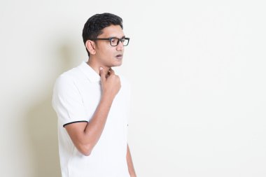 Indian guy sore throat