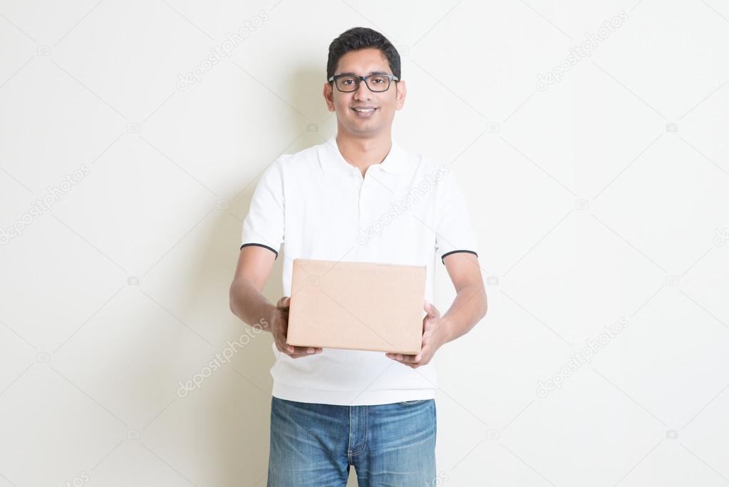 Parcel delivery service man