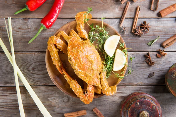 Yummy hot and spicy chili crab — 스톡 사진