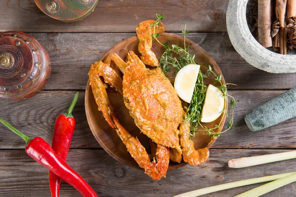 Tasty hot and spicy chili crab — Stock Photo, Image