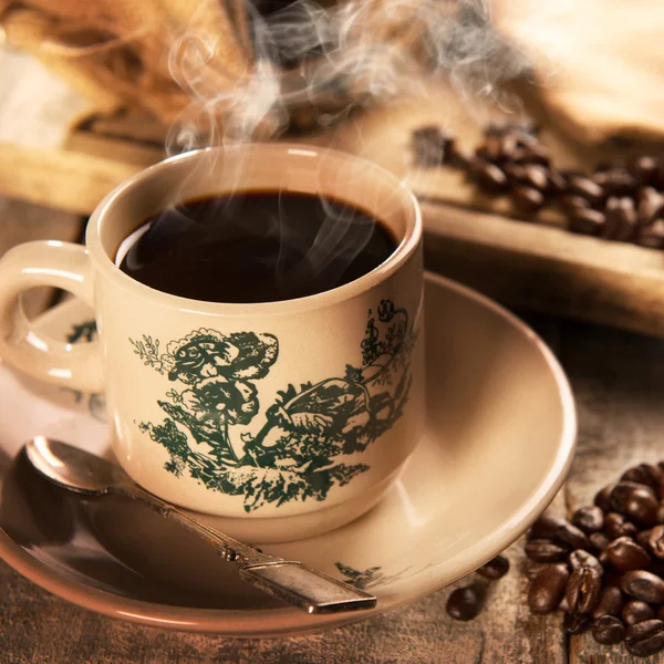 Estilo tradicional singapurense café chino en taza vintage —  Fotos de Stock