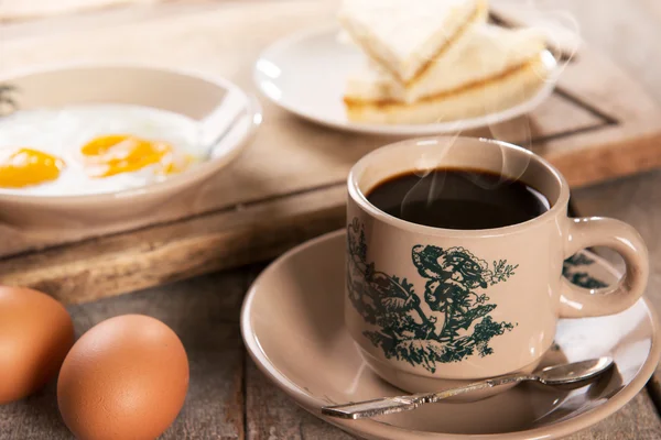 Kopi dan sarapan Tionghoa Malaysia — Stok Foto