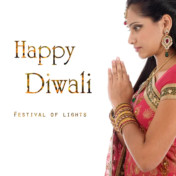 Celebrando el festival Diwali —  Fotos de Stock