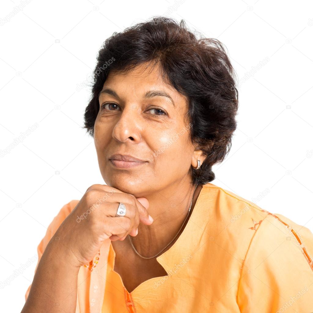 Portrait of Indian mature woman