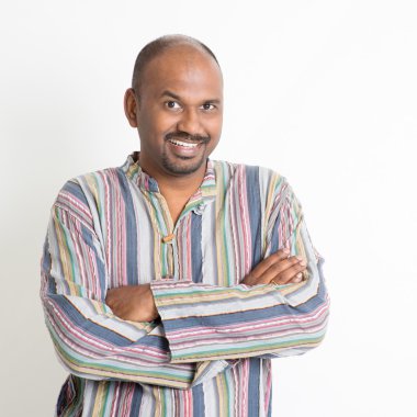Confident casual Indian man