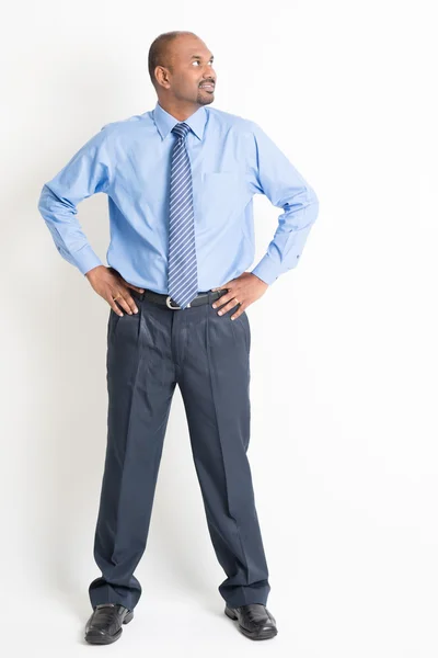 Full body mature Indian man executive — Stock Photo, Image