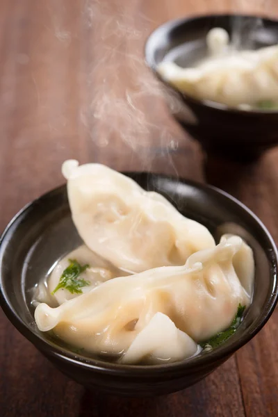 Asiático aperitivo bolinhos sopa — Fotografia de Stock