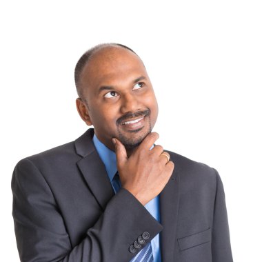 düşünceli Hintli işadamı