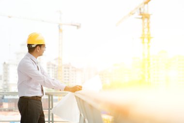 Site contractor engineer working