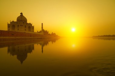 Taj Mahal sunset clipart