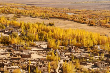 Leh Köyü manzara Kuzey Hindistan