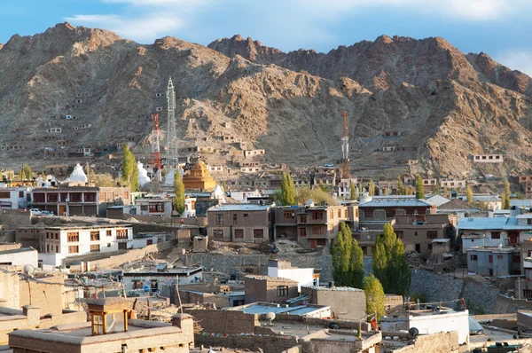 Leh cidade na Índia — Fotografia de Stock