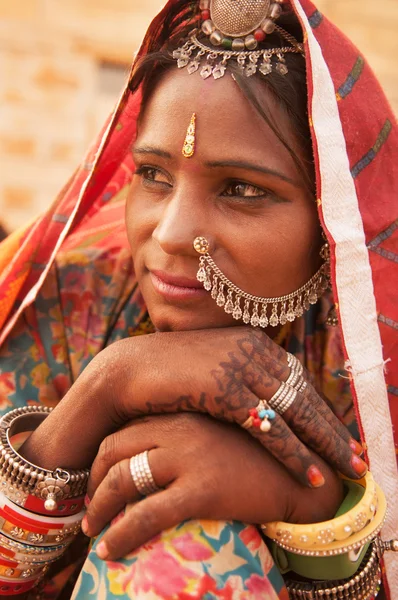 Indiase vrouw portret — Stockfoto