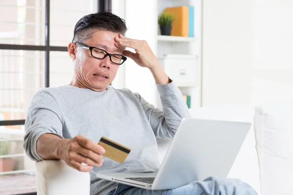 Having trouble while online payment — Stock Photo, Image