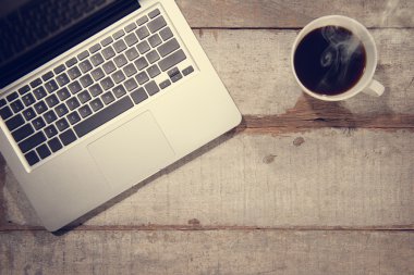 Üstten Görünüm office çalışma tezgahı