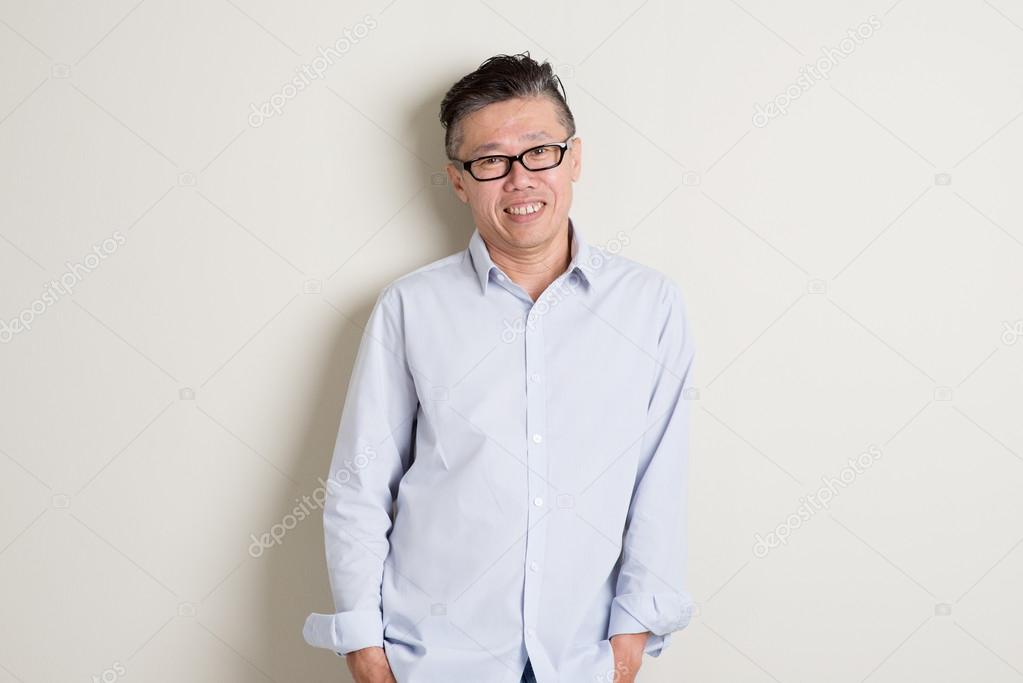 Mature Asian man portrait