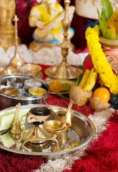 Traditional Indian Hindu religious ceremony — Stock Photo, Image