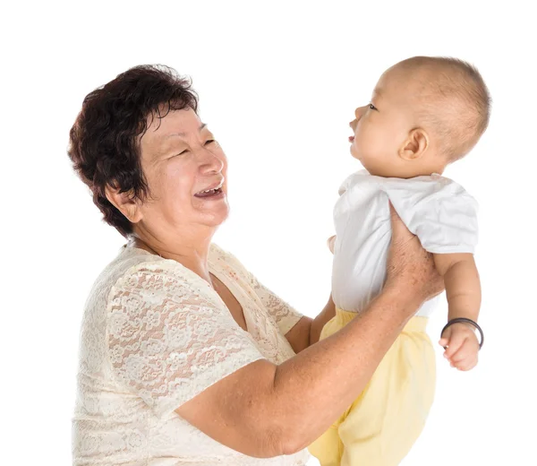 Retrato de abuela y nieto —  Fotos de Stock