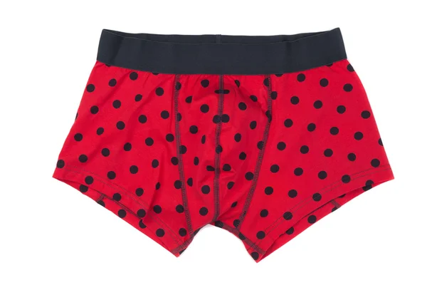 Boxer briefs in red polka dots. — Stock Photo, Image