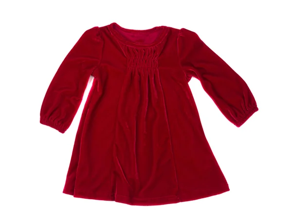 Red baby dress — Stock Photo, Image