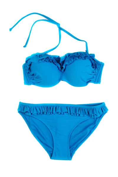 Trendy blue swimsuit. — Stock Photo, Image
