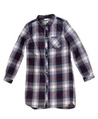 Damalı pamuklu gömlek