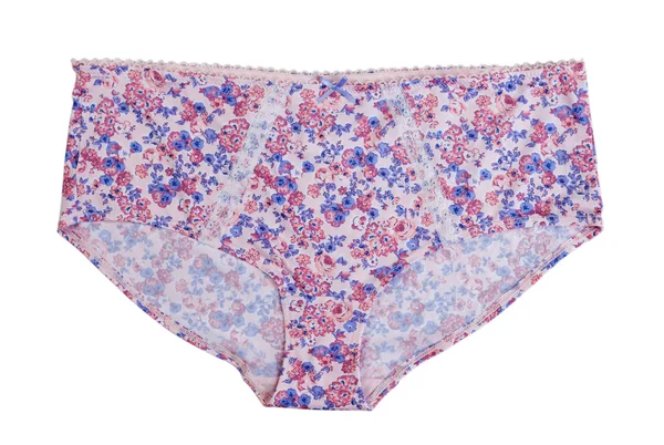 Panties with a floral pattern — Stock Photo, Image