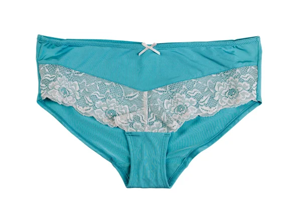 Blue fishnet panties. — Stock Photo, Image