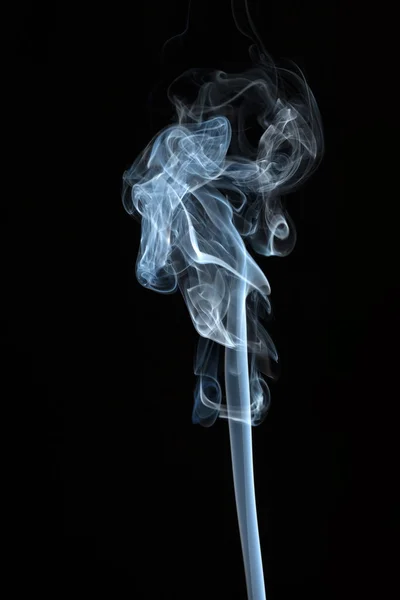 Kouř izolovat černá — Stock fotografie