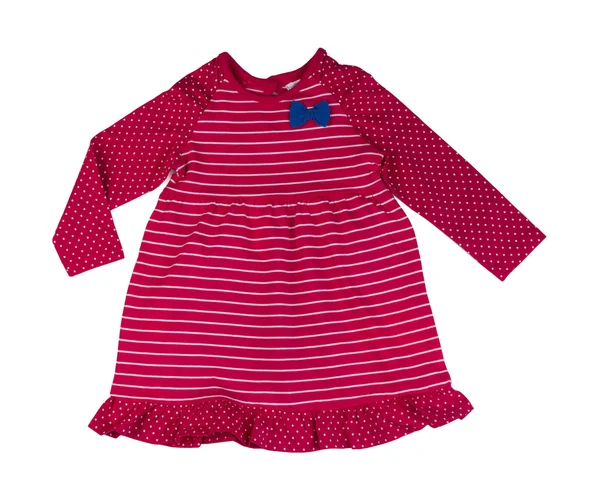 Red striped baby dress. — Φωτογραφία Αρχείου