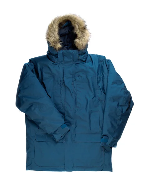Зимняя куртка с мехом на капоте . — стоковое фото