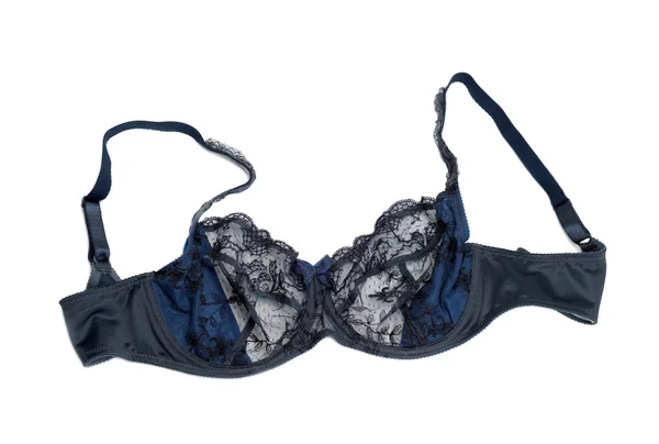 Dear Blue lacy feminine bra. — Stock Photo, Image