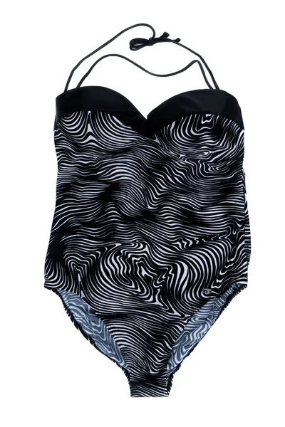 Black swimsuit fused. Isolate on white. — Stock Photo, Image