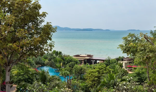 havuz, deniz, peyzaj, yeşillik