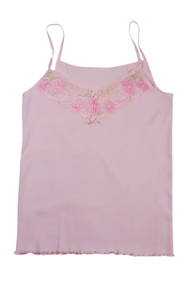 Rózsaszín női póló — Stock Fotó