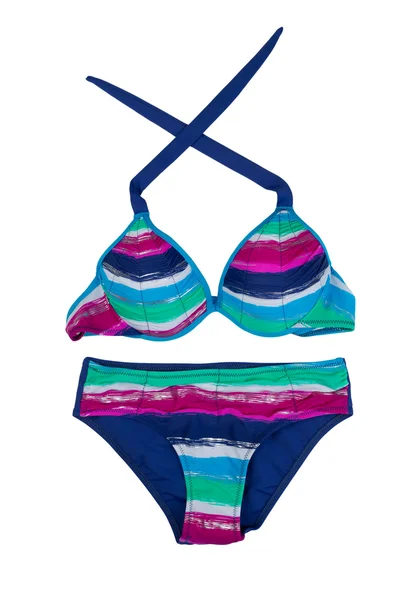 Colorful striped swimsuit — Stock Photo, Image