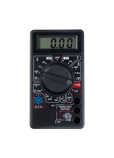 Digitale multimeter geïsoleerd — Stockfoto