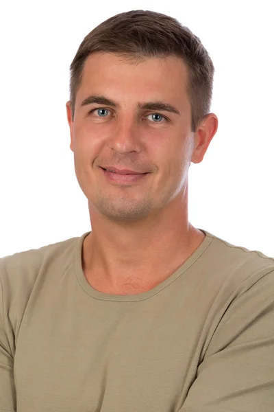 Portret van een aantrekkelijke 37-jarige man close-up. — Stockfoto