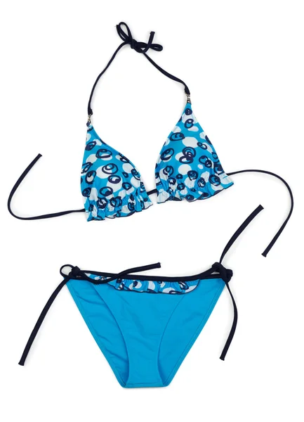Trendiger blauer Badeanzug. — Stockfoto