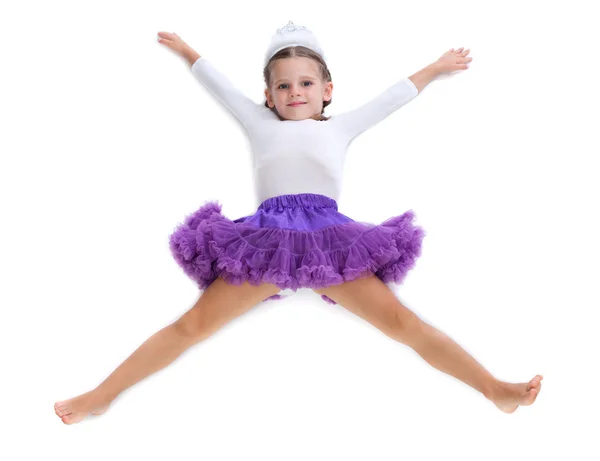 Liten flicka ballerina — Stockfoto