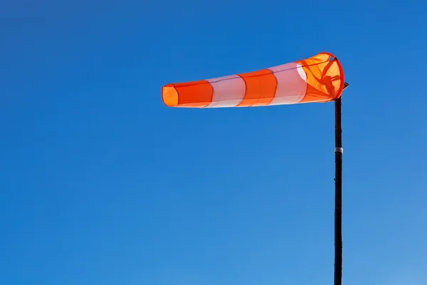 Windsock with blue sky — Stock Photo, Image