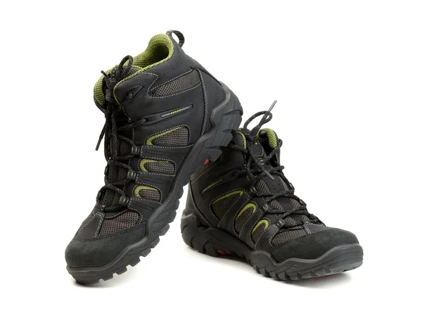 Pair of high-tech waterproof winter boots trekking. Stock Picture