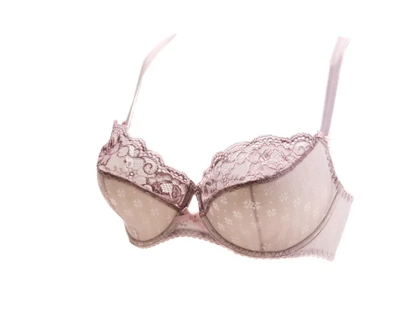 Reggiseno in pizzo beige — Foto Stock