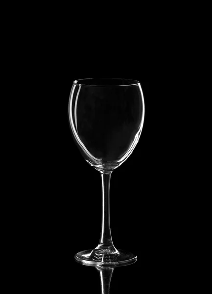 Empty white wine glass — Stock Photo, Image