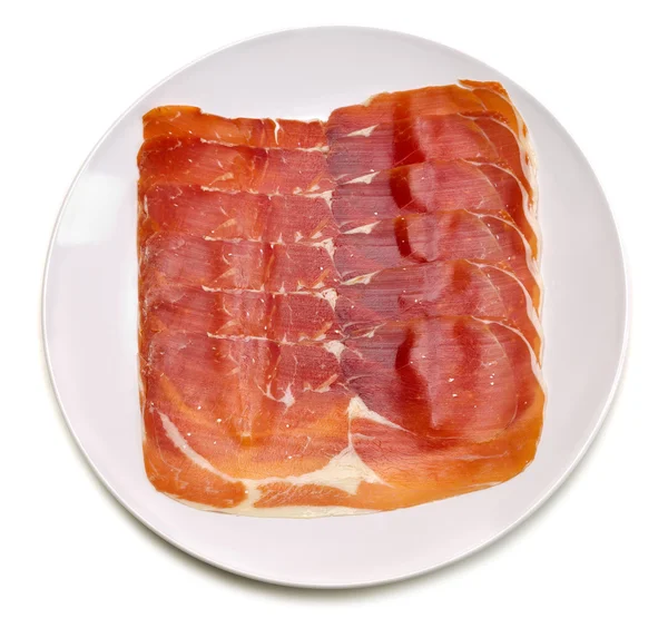 Apetitnye slices of jamon. — Stock Photo, Image
