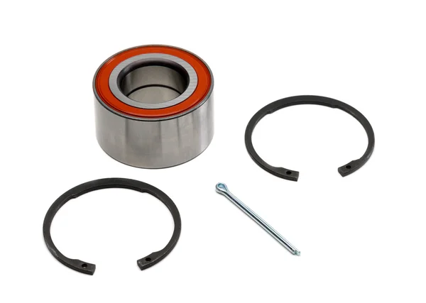 Bearing and locking rings with pin — Stock Photo, Image