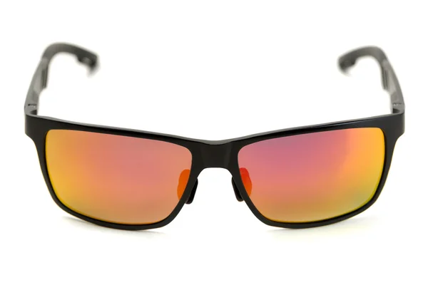 Sunglasses with red and yellow glass. — Stock Photo, Image