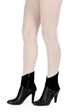 külotlu çorap ve ayakkabı düzgün kadın bacakları